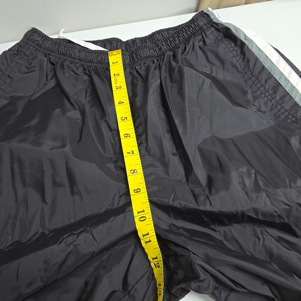Vintage Nike Track Pants Men's Size M Black Side Stripe Windbreaker Ankle‎ Zip - Picture 10 of 13